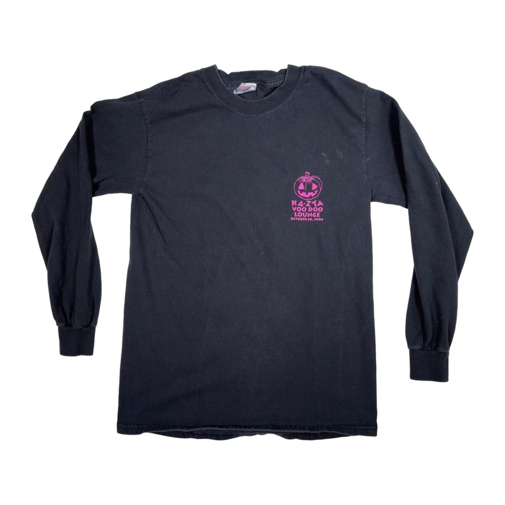 VTG Kazka Voodoo Lounge University of Arkansas Halloween Long Sleeve T Shirt S